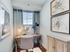 Desk and chair in small office area