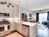 Kitchen with white counters