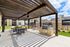 a covered area with grills