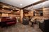 A lounge located up stairs that overlooks teh clubroom