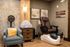 a room with salon equipment