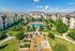 A flyer over photo of the pool and community garden
