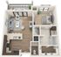 A2-V2 | 1x1 | 764 sq ft
