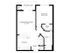 A1B | 1 bed 1 bath | from 677 square feet