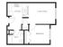 A21 | 1 bed 1 bath | from 552 square feet