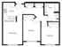 B21 | 2 bed 1 bath | from 809 square feet