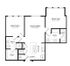 B1 Alt2 | 2 bed 2 bath | 986 sq ft
