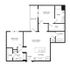B3 ANSI | 2 bed 2 bath | 1256 sq ft