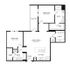 B3 | 2 bed 2 bath | 1256 sq ft