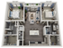 B1 | 2 bed 2 bath | from 1044 square feet