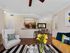 Spacious living room open concept layout