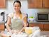 woman baking in kitchen