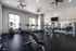 Fitness center with cardio machines