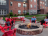 Outdoor Fire Pit at Trifecta Apartments | Student Apartments Near U of L Campus