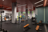 Modern fitness center with state-of-the-art gym equipment, vibrant design, and ample natural lighting.