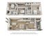 Charming 3D floor plan showcasing 2 bedrooms, modern kitchen, cozy living area, and private balcony, perfect for luxurious living.