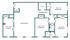 Inviting floor plan showcasing 3 spacious bedrooms, a generous living room, and a well-equipped kitchen with pantry.