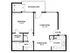 1 Bedroom Floor Plan | Apartments For Rent In Chandler, AZ | Arches at Hidden Creek Apartments