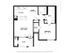 1 Bedroom Floor Plan | Apartments For Rent In Henderson, NV | The Edge at Traverse Pointe Apartments