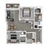 2 Bdrm Floor Plan | Apartments For Rent In Edgewood Washington | 207 East