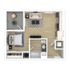 Studio Floor Plan | Apartments For Rent Everett WA | Helm