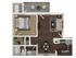 1 Bedroom Floor Plan | Apartments For Rent In Chandler, AZ | Arches at Hidden Creek Apartments