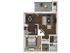 1 Bedroom Floor Plan | Apartments For Rent In Chandler, AZ | Arches at Hidden Creek Apartments