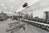 Fitness center with weights and cardio equipment at Denton TX rental home community near UNT