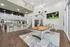 Open living room and kitchen layout in single-family rental home in Denton TX near Rayzor Ranch