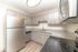 Modern kitchen with sleek stainless steel appliances, elegant granite countertops, and ample cabinet storage.