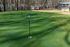Inviting outdoor putting green area surrounded by lush trees, perfect for leisure and practice.