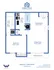 One Bedroom Garden Floorplan at 710 Square Feet - Partial Upgrade