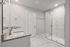 Bathroom with mirror and shower