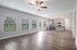 unfurnished living and kitchen area of home