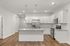 Chef inspired kitchen with white cabinets