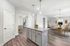 Virtually staged dining room with table and chairs