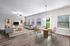Virtually staged dining room and living room