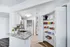modern kitchen with spacious two-door pantry