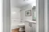 modern spare bathroom with large bathtub