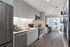 Kitchen with GE stainless steel appliance package