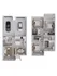 Elegant two-story floor plan featuring three spacious bedrooms, a modern open-concept kitchen, cozy living area, and a convenient double garage.