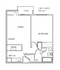 The Morrison One Bedroom Floor Plan