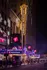 Vibrant night scene of Playhouse Square featuring illuminated marquee lights and elegant architecture.
