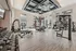 Modern fitness facility featuring state-of-the-art gym equipment, high ceilings, and bright natural lighting for an invigorating workout experience.