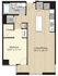 T61.1 1 Large Bed/1 Bath. Units 561, 761, 961 and 1161
