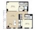 Tier 1.0 - 2 Bed 2 Bath with Balcony