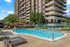 apartment building and pool