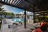 Poolside cabana lounge seating