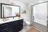 Ample cabinet storage with soft close drawers
