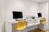 Community office space with computers and printer